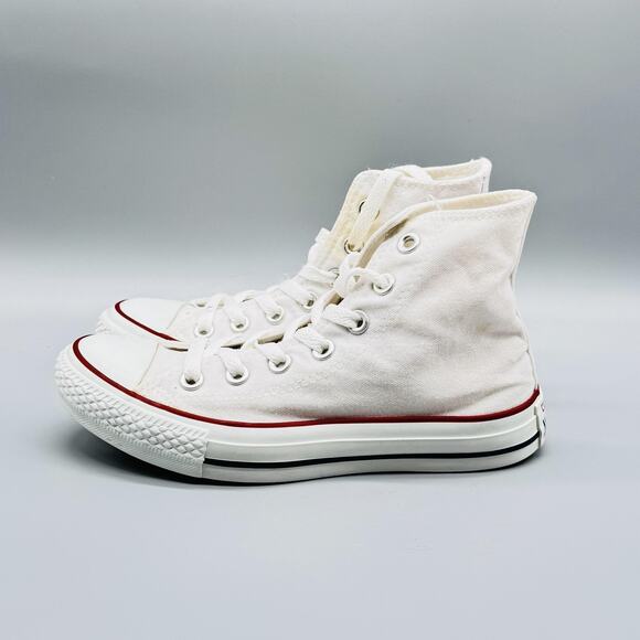 Converse Shoes Womens 5.5 White Canvas Chuck Taylor All Star High Top Sneakers - Picture 5 of 11